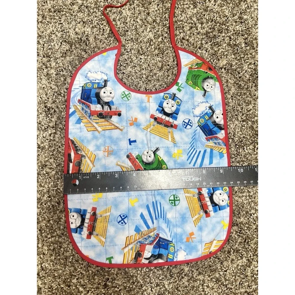 Lot Of 6 Quilted Handmade‎ Bibs Boy Theme Large Size 12